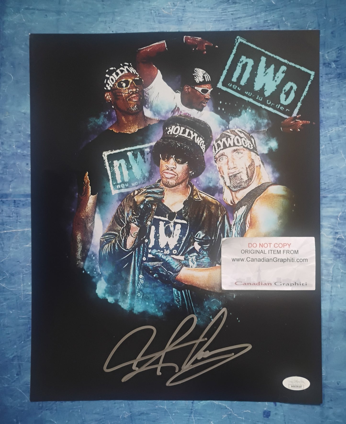 Denis Rodman NWO Hand Signed Autograph 11x14 Photo JSA COA