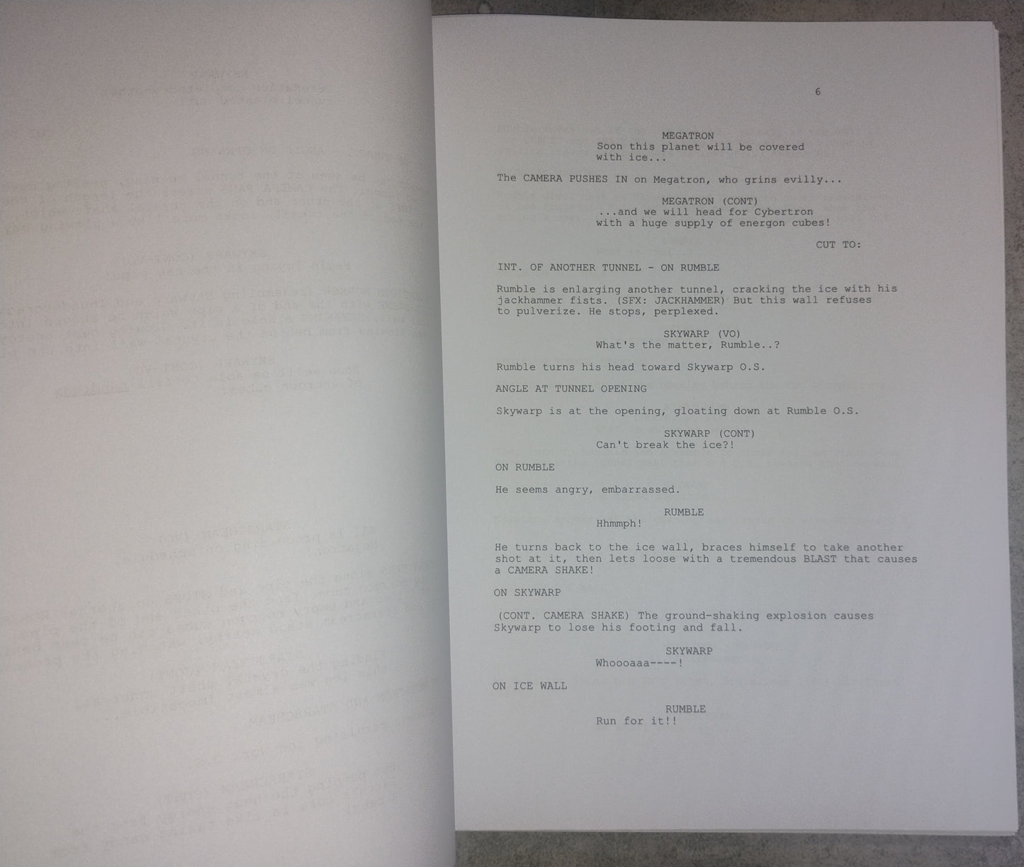 Peter Cullen & Frank Welker Hand Signed Autograph Transformers Script COA