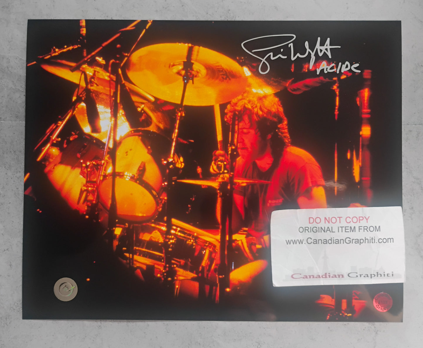 Simon Wright AC/DC Hand Signed Autograph 8x10 Photo COA