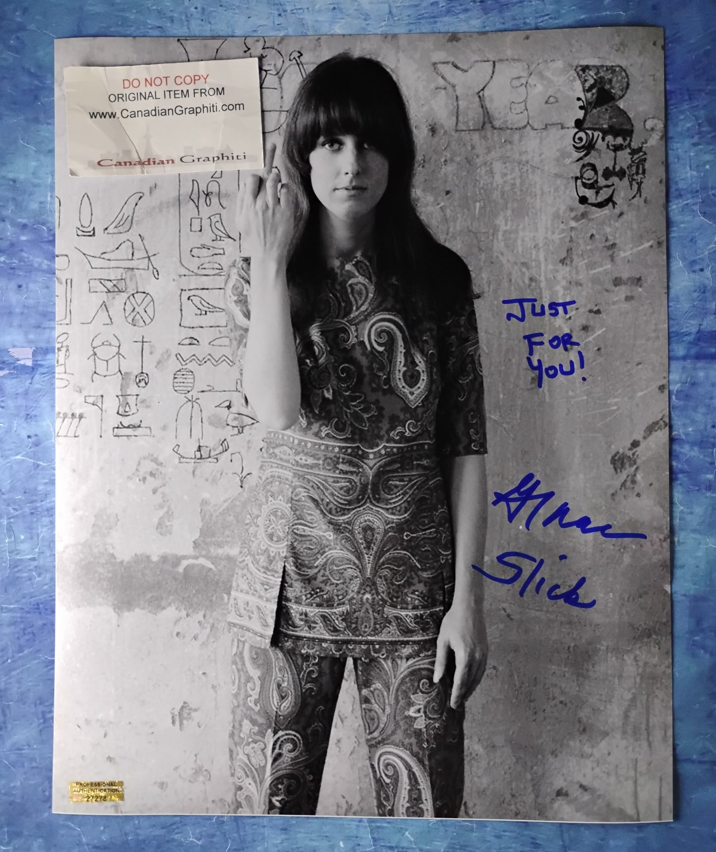 Grace Slick Hand Signed Autograph 11x14 Photo COA