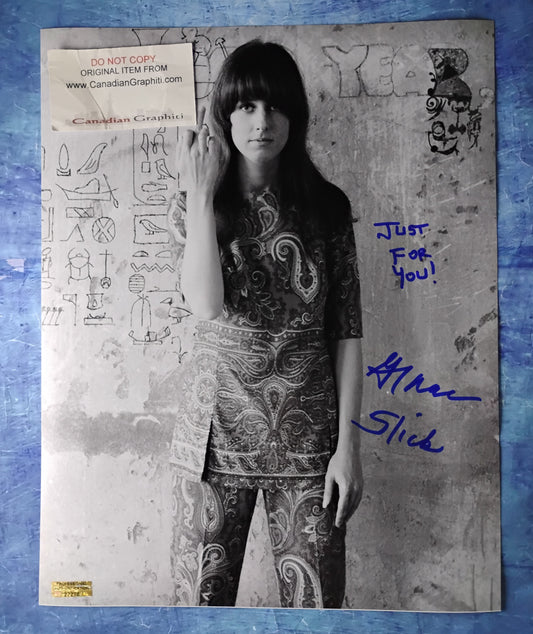 Grace Slick Hand Signed Autograph 11x14 Photo COA