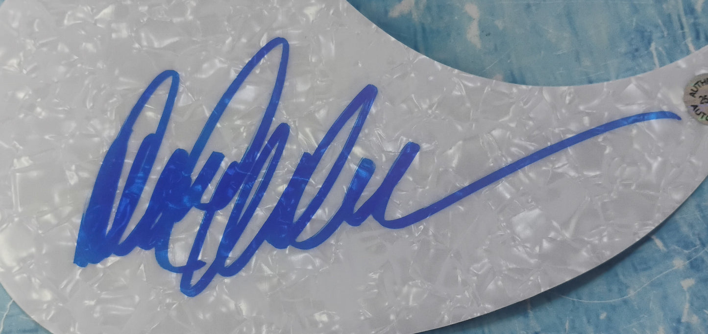 David Allan Coe Hand Signed Autograph Guitar Pick Guard COA