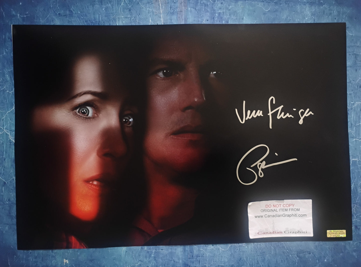 Vera Farmiga & Patrick Wilson Hand Signed Autograph 12x18 Photo COA The Conjuring