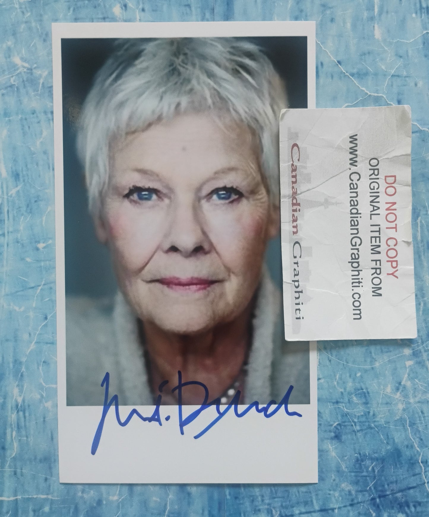 Judi Dench Hand Signed Autograph Photo COA