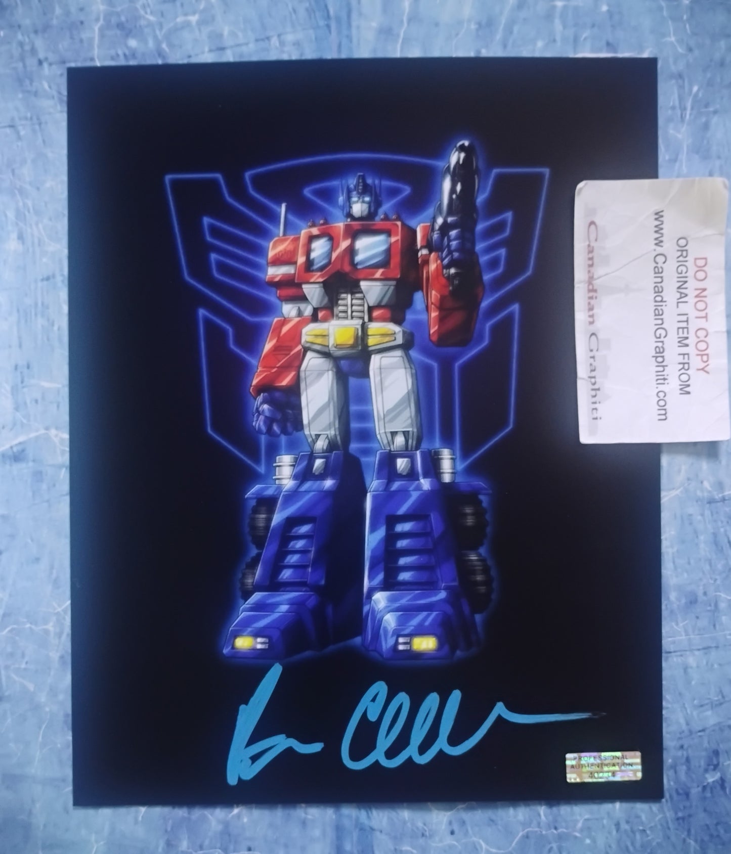 Peter Cullen Hand Signed Autograph 8x10 Photo COA Transformers