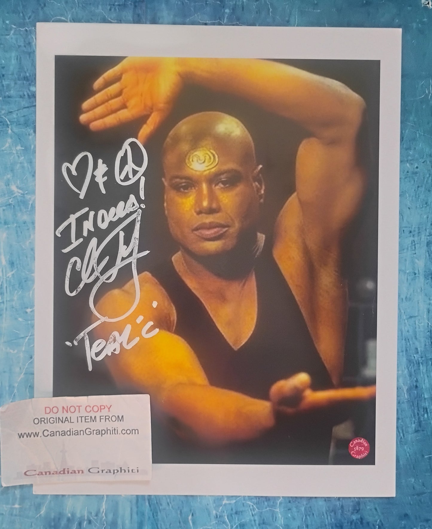 Christopher Judge Hand Signed Autograph Photo Stargate OPix COA