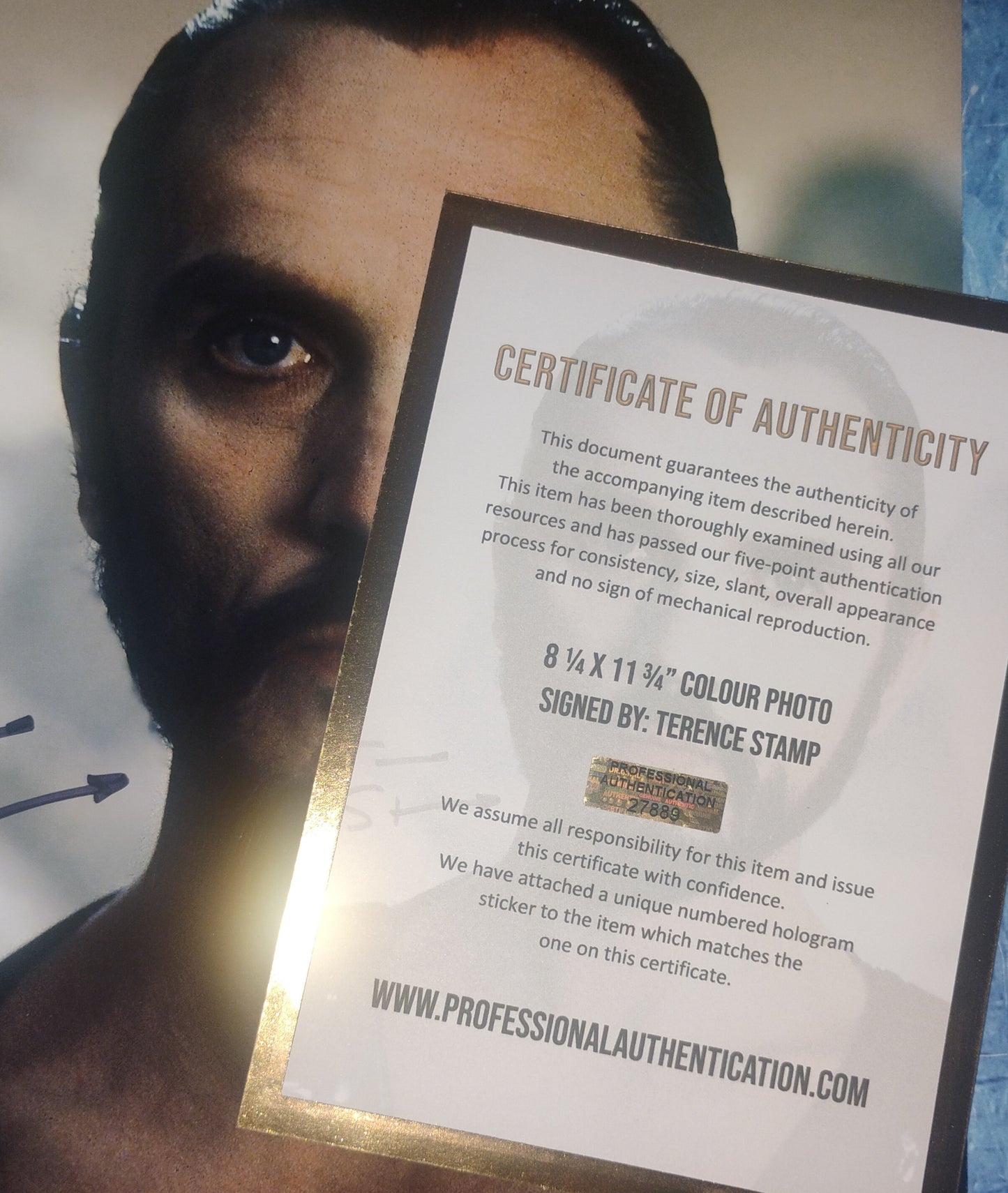Terence Stamp Hand Signed Autograph Photo COA Superman