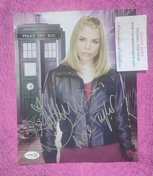 Billie Piper Hand Signed Autograph 8x10 Photo JSA COA Doctor Who