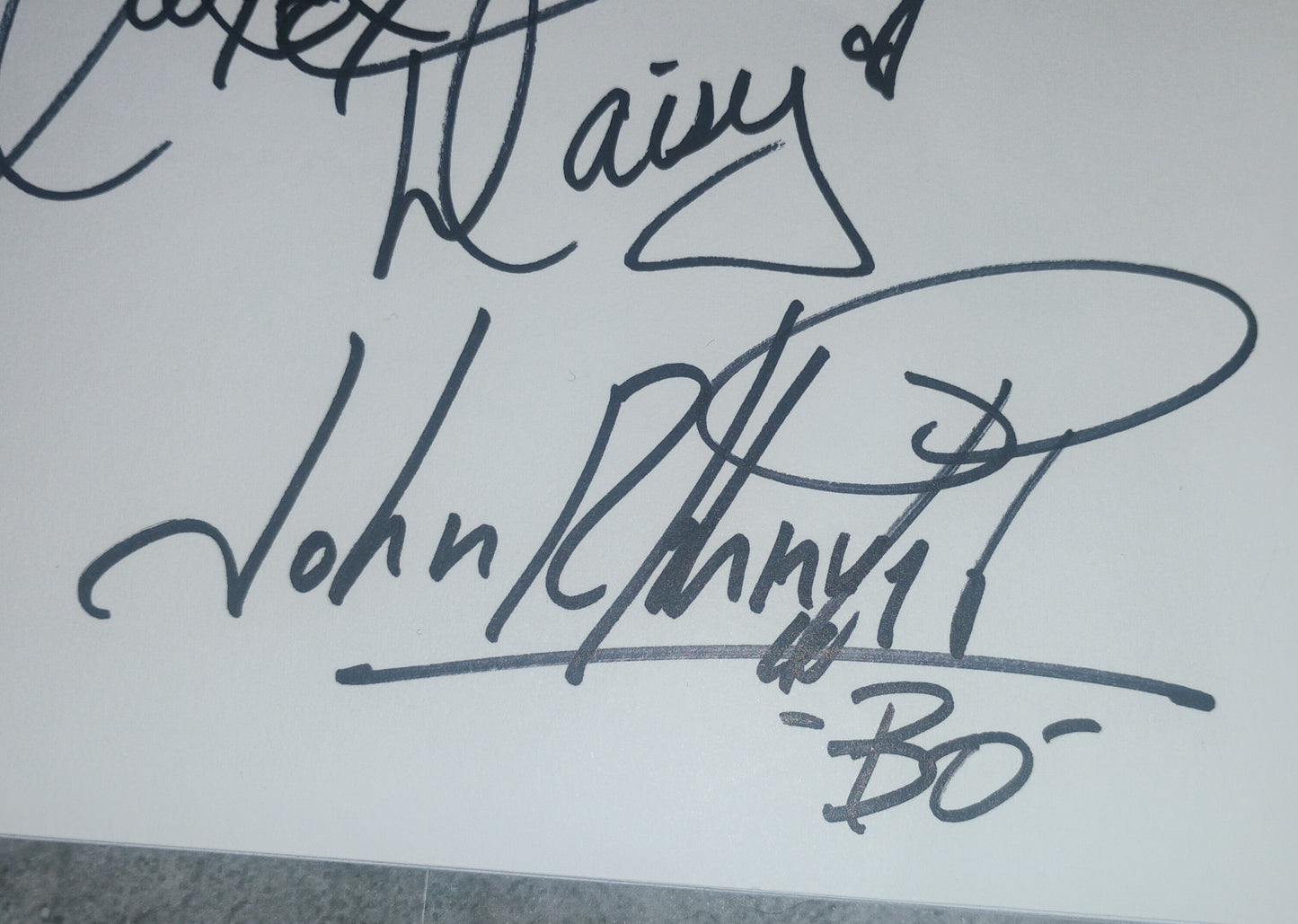 Dukes Of Hazzard 4x Hand Signed Script COA Catherine Bach, Tom Wopat, Ben Jones & John Schneider