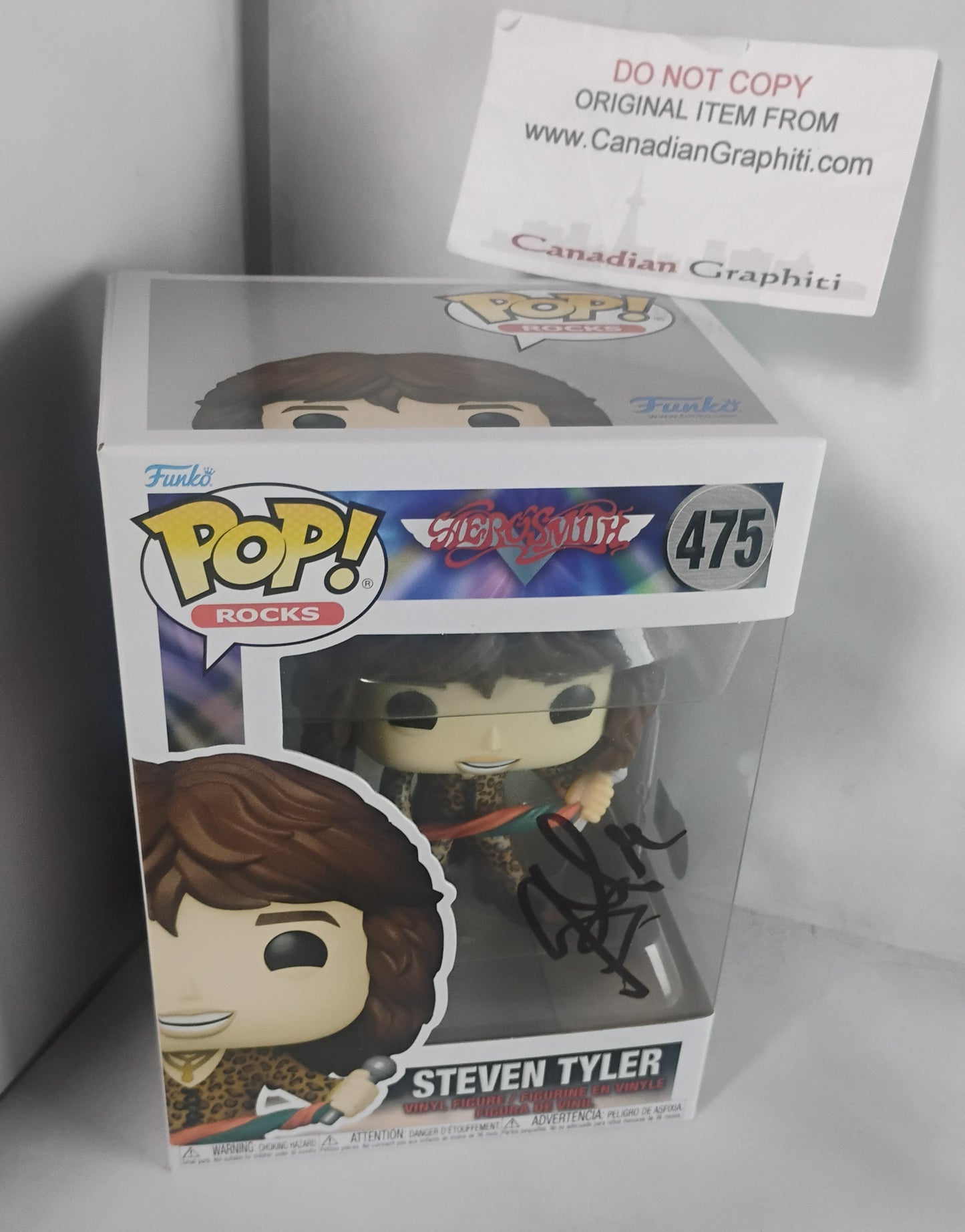 Steven Tyler Hand Signed Autograph Aerosmith Funko Pop BAS COA