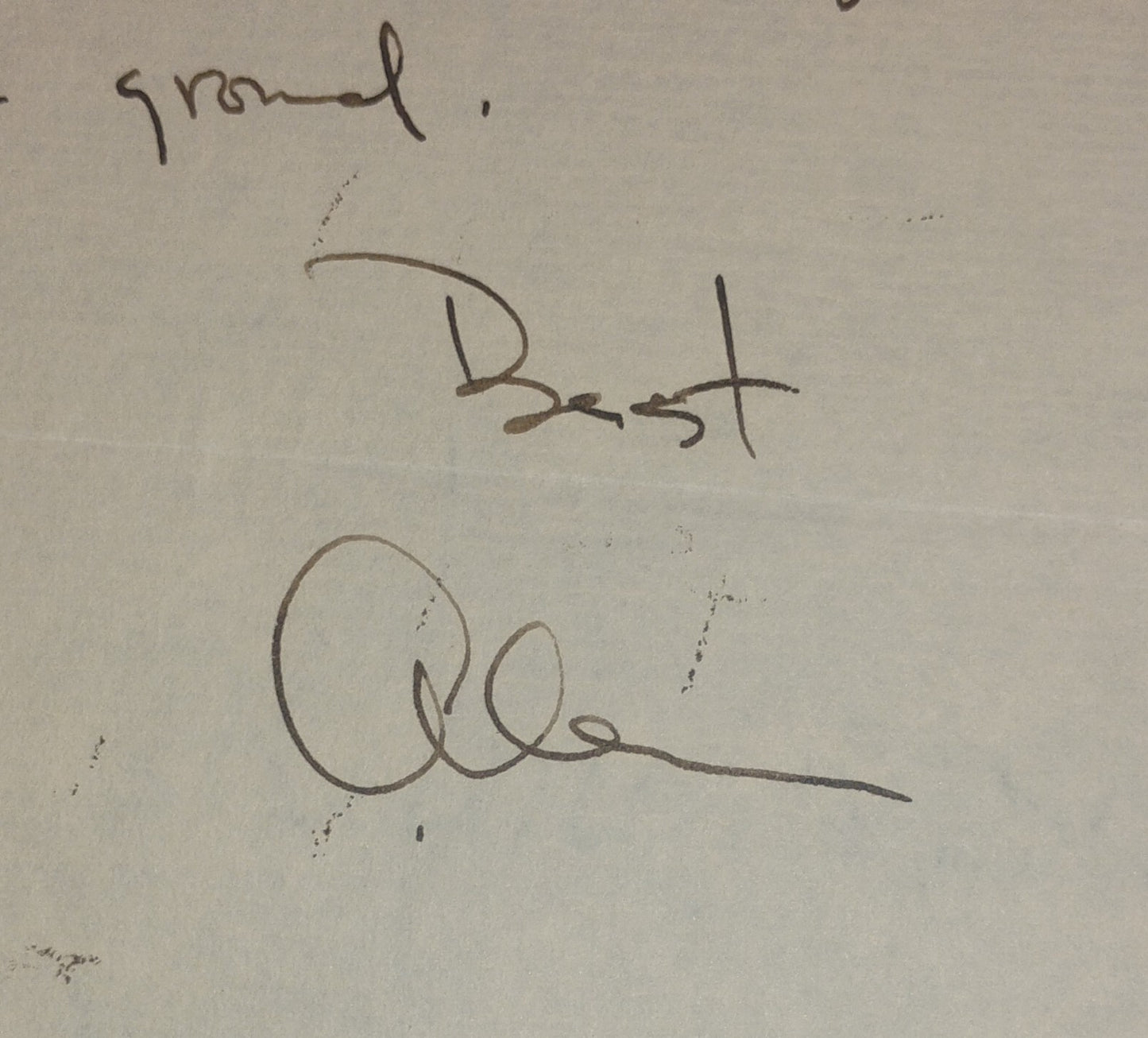 Alan Arkin Hand Signed Autograph Personal Letter COA