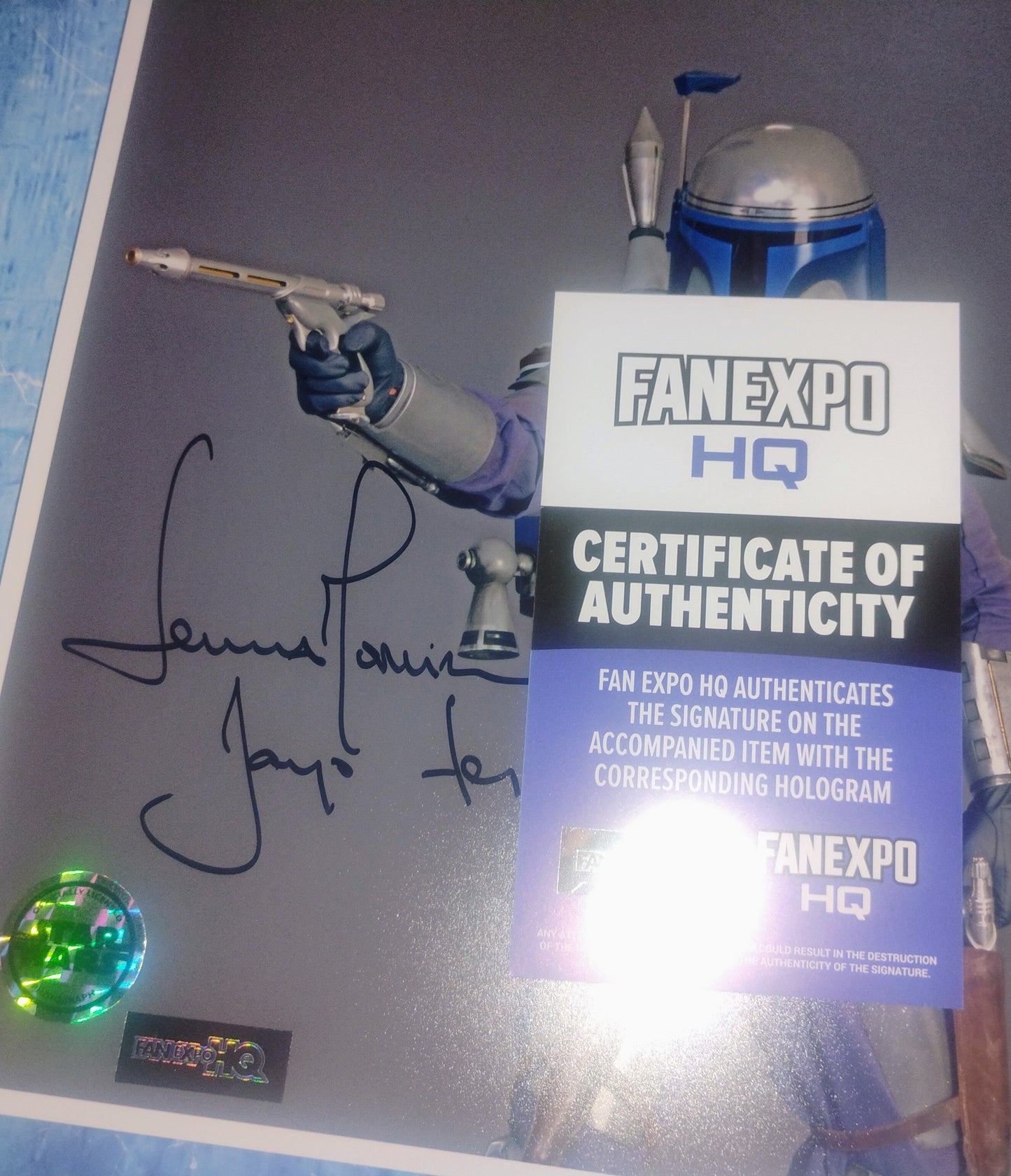 Temuera Morrison Hand Signed Autograph 8x10 Photo COA Star Wars