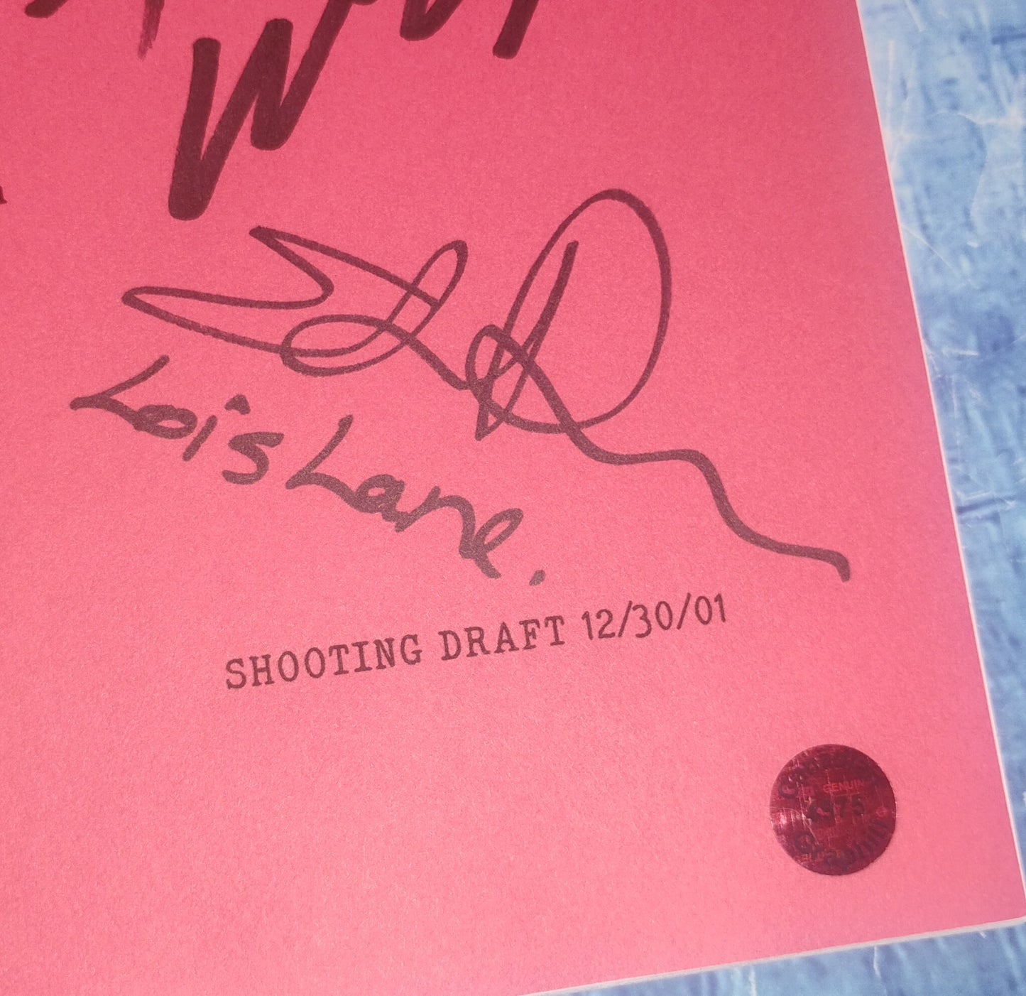 Smallville 4x Cast Hand Signed Autograph OPix COA