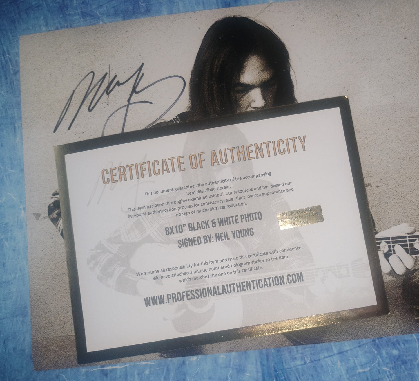 Neil Young Hand Signed Autograph 8x10 Photo COA
