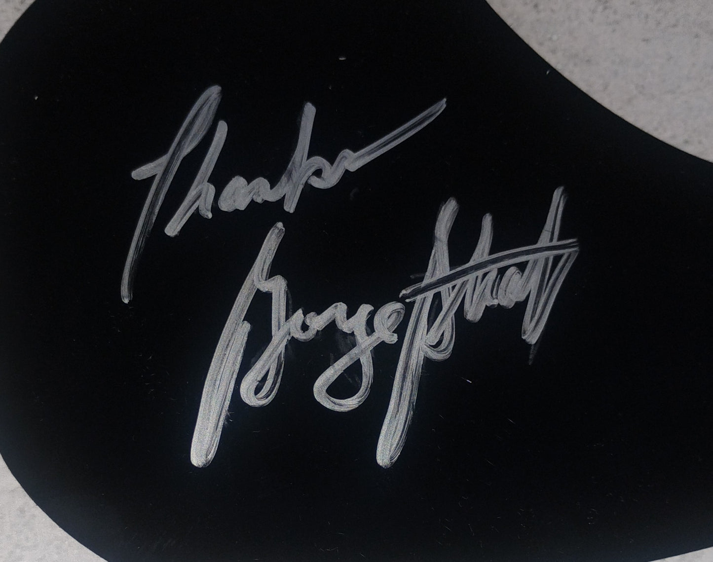 George Strait Hand Signed Autograph Guitar Pick Guard COA