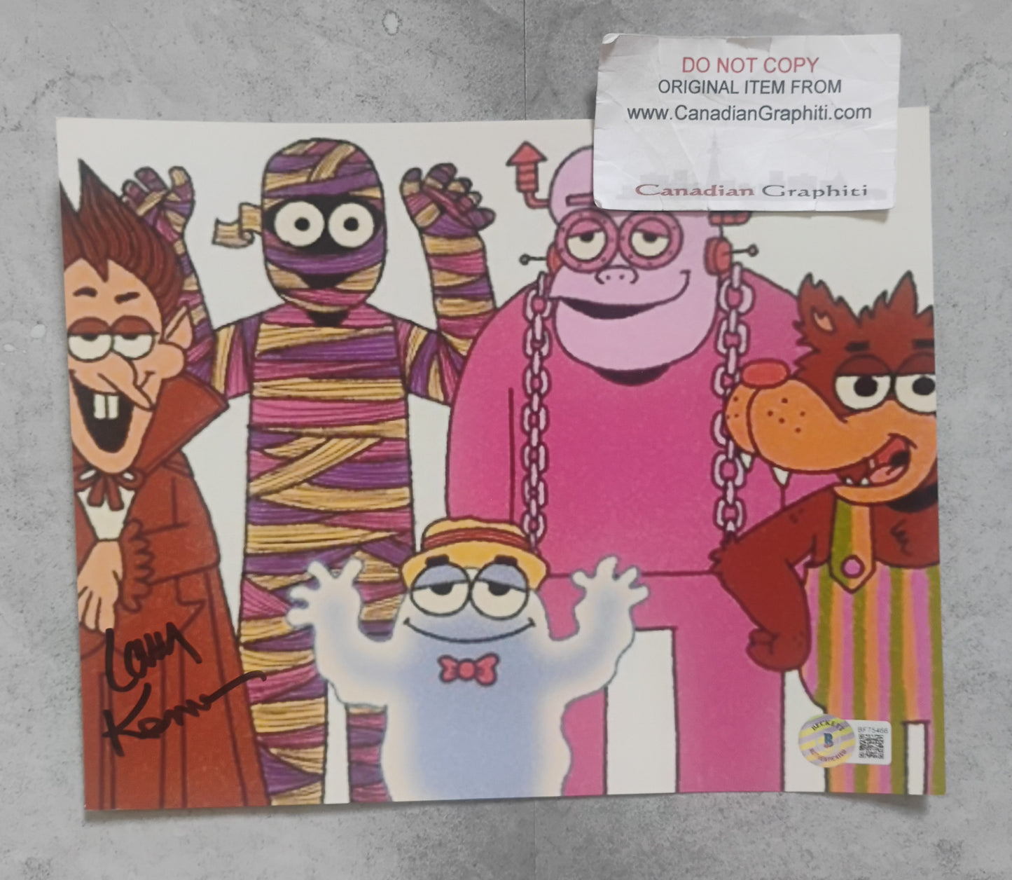 Larry Kenney Hand Signed Autograph 8x10 Photo BAS COA Count Chocula