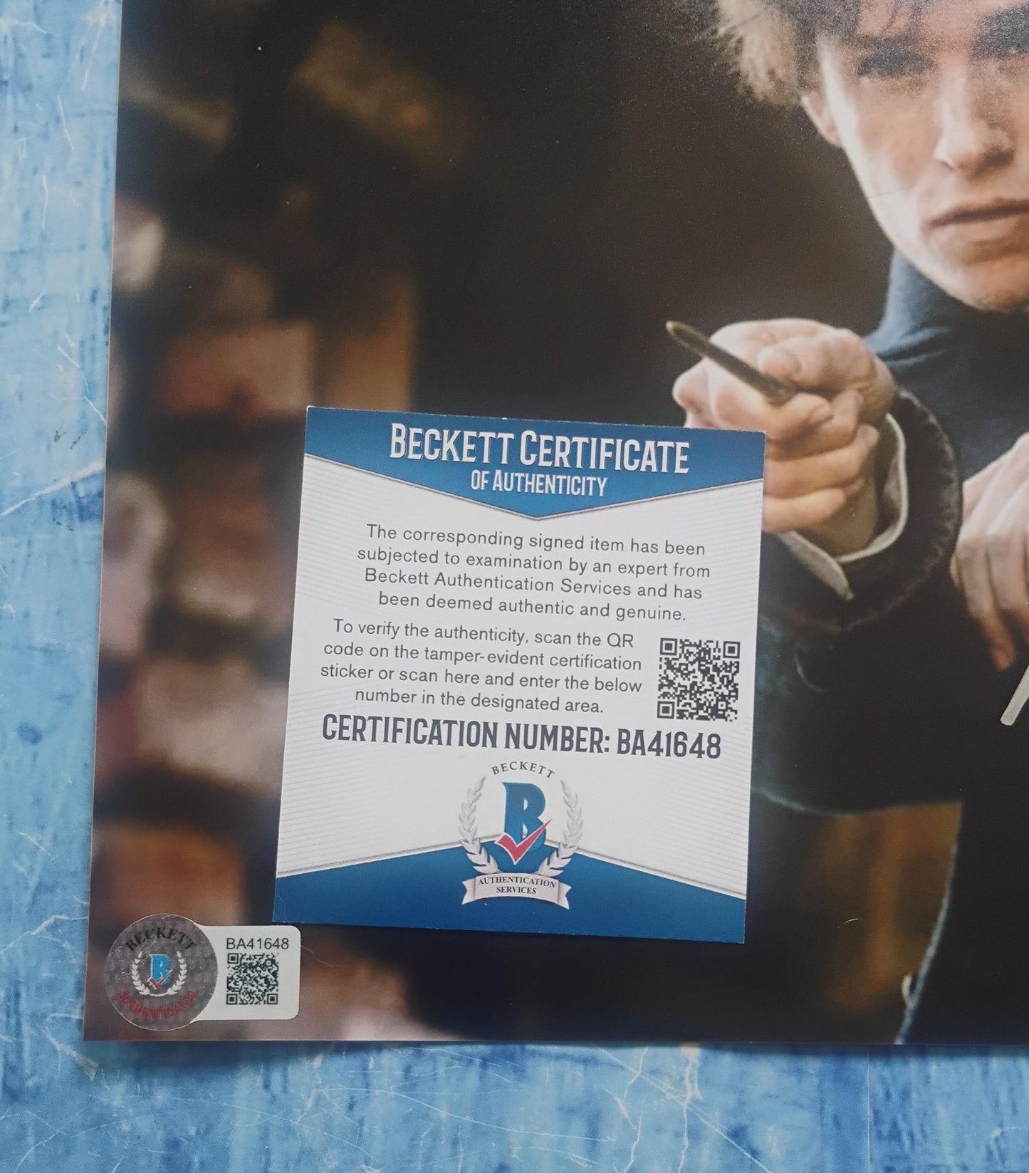 Eddie Redmayne Hand Signed Autograph 8x10 Photo BAS COA Fantastic Beasts