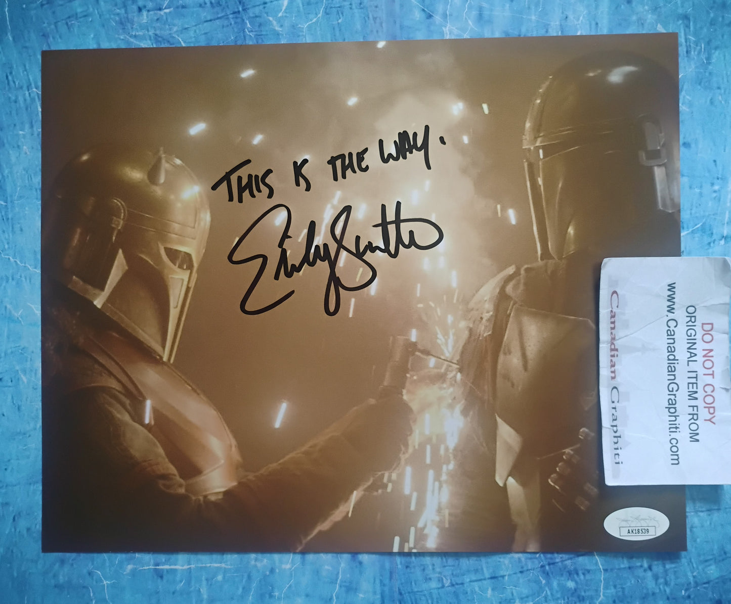 Emily Swallow Hand Signed Autograph 8x10 Photo JSA COA The Mandalorian