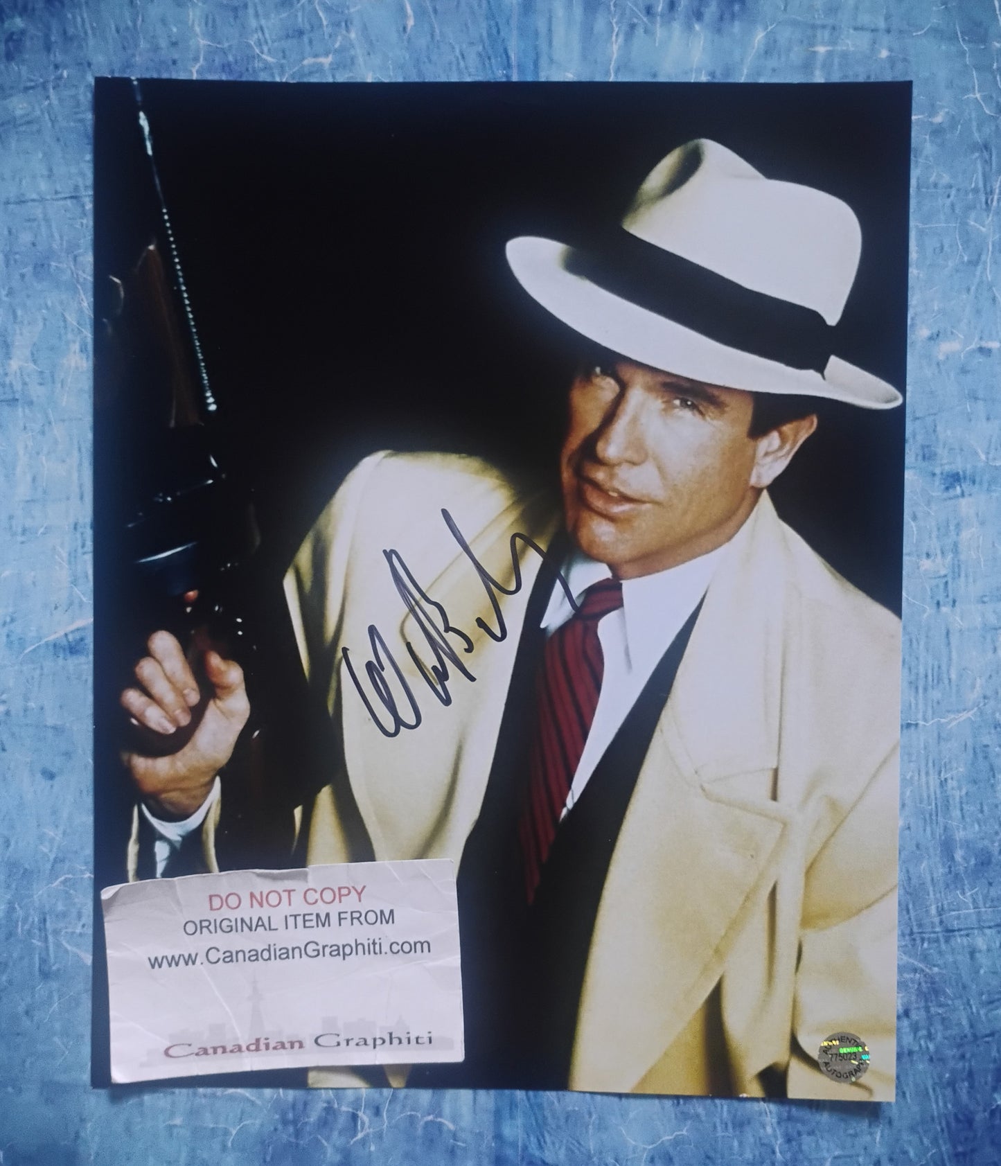 Warren Beatty Hand Signed Autograph 8x10 Photo COA Dick Tracy