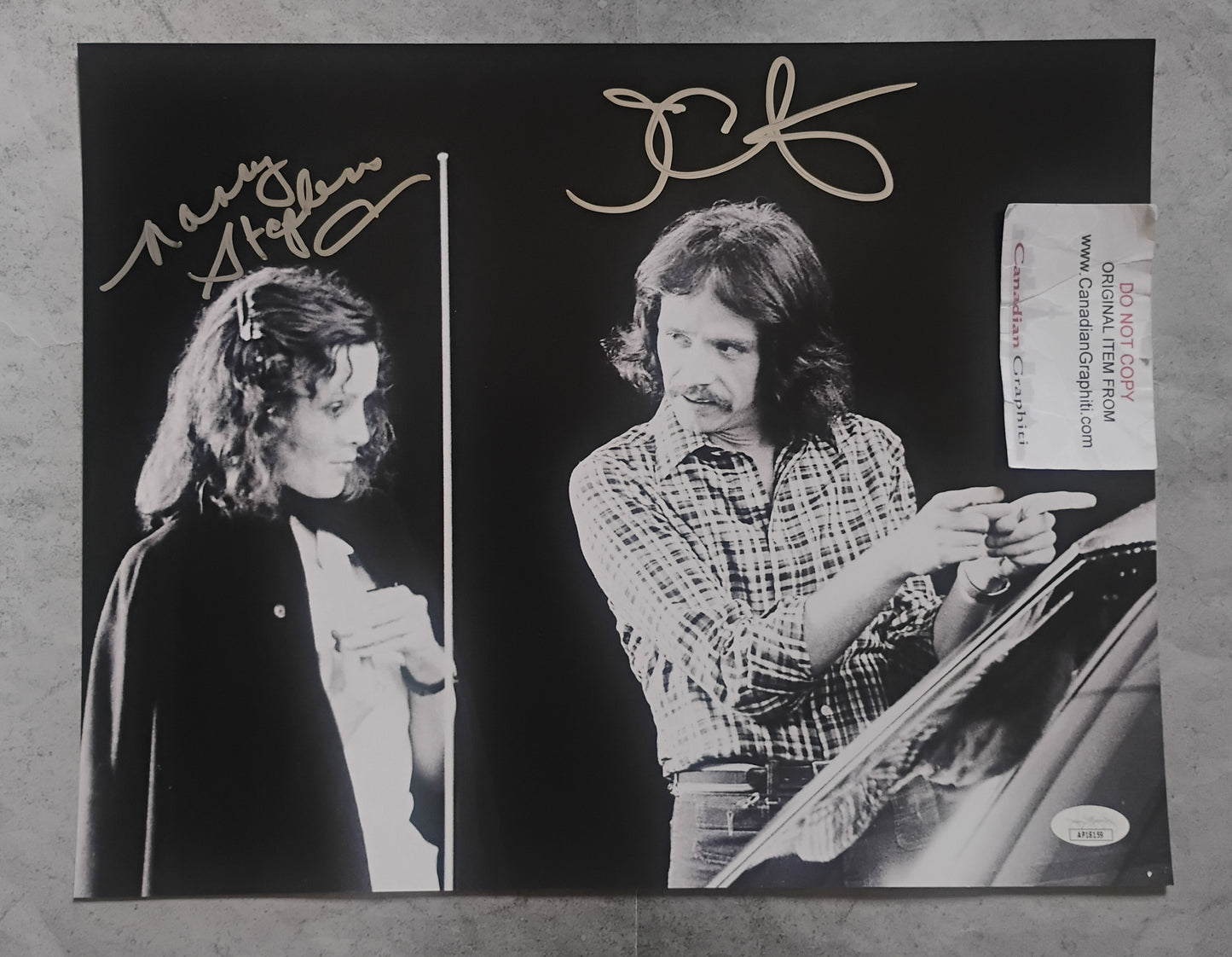 John Carpenter & Nancy Stephens Hand Signed Autograph 11x14 Photo JSA COA Halloween