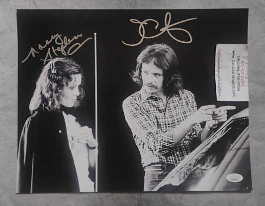 John Carpenter & Nancy Stephens Hand Signed Autograph 11x14 Photo JSA COA Halloween