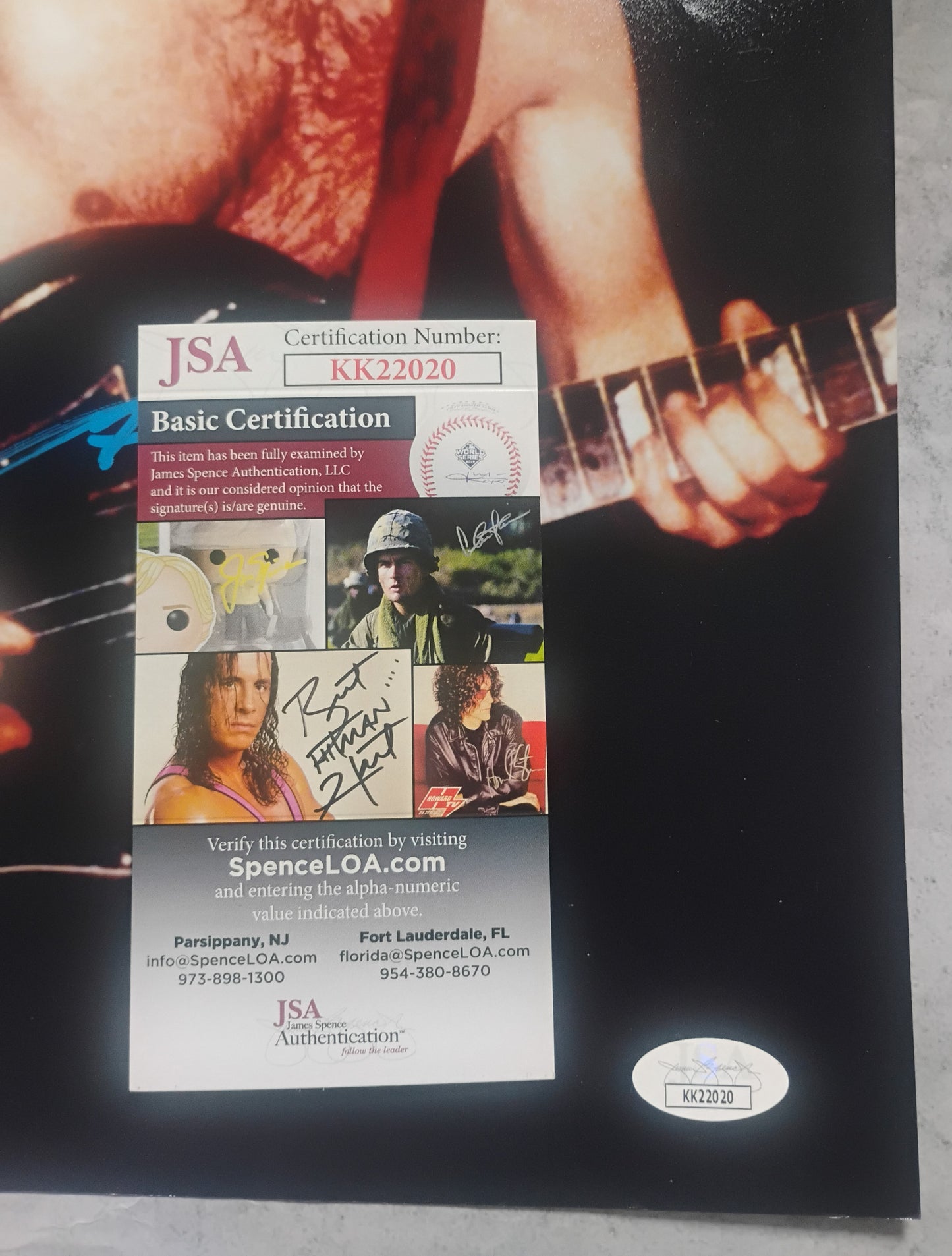 Angus Young AC/DC Hand Signed Autograph 8x10 Photo JSA COA
