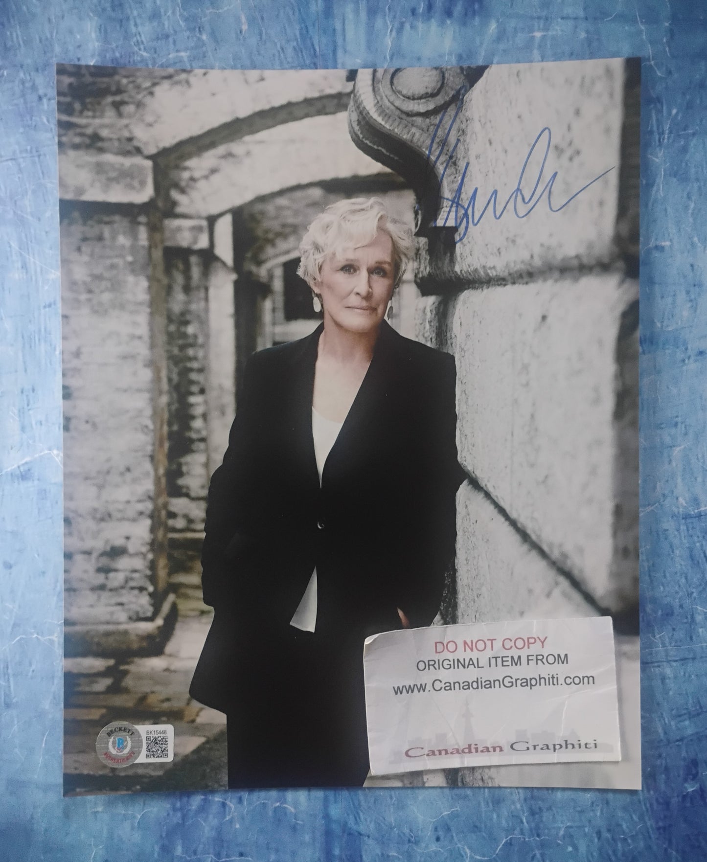 Glenn Close Hand Signed Autograph 8x10 Photo BAS COA