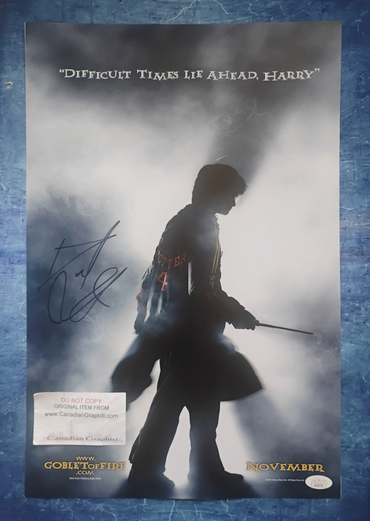 Daniel Radcliffe Hand Signed Autograph 12x18 Photo JSA COA Harry Potter