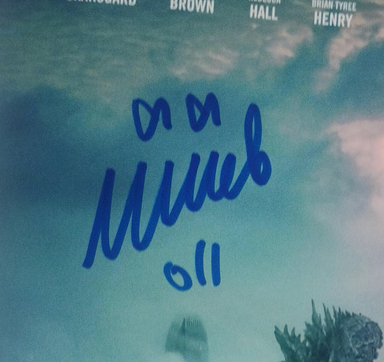 Millie Bobby Brown, Kaylee Hottle & Rebecca Hall Hand Signed Autograph Photo Godzilla vs Kong