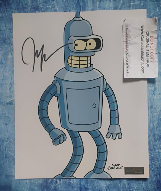 John DiMaggio Hand Signed Autograph 8x10 Photo COA Futurama