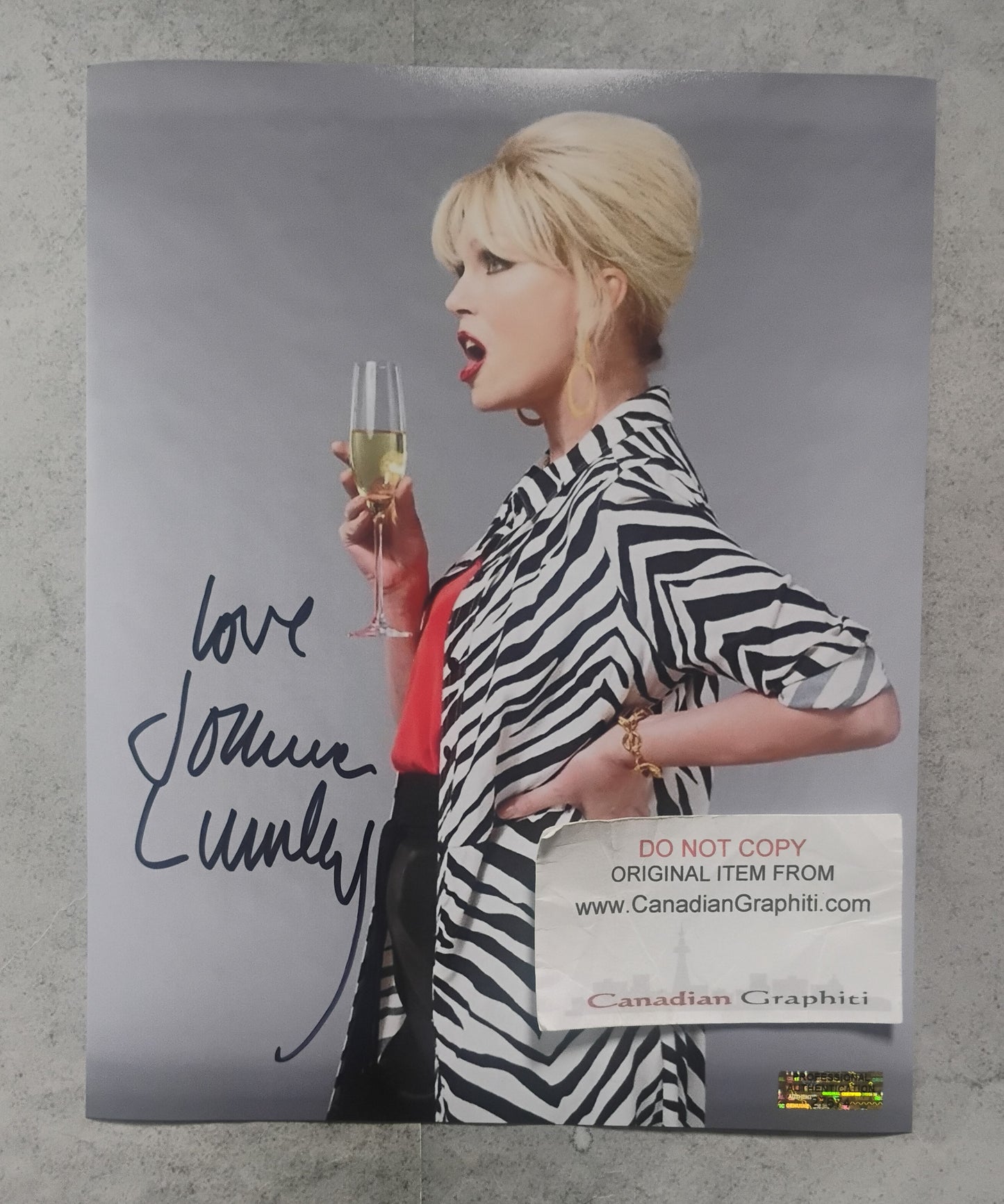 Joanna Lumley Hand Signed Autograph 8x10 Photo COA Absolutely Fabulous