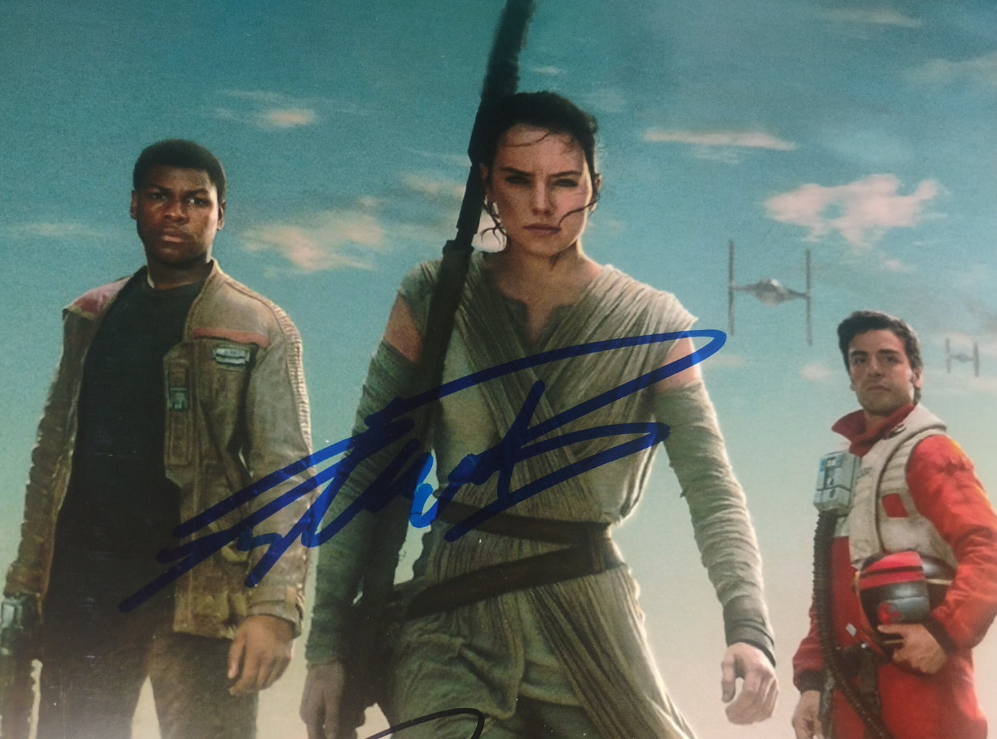 Star Wars 4x Hand Signed 8x10 Photo COA Daisy Ridley, Oscar Isaac, John Boyega & Brian Herring