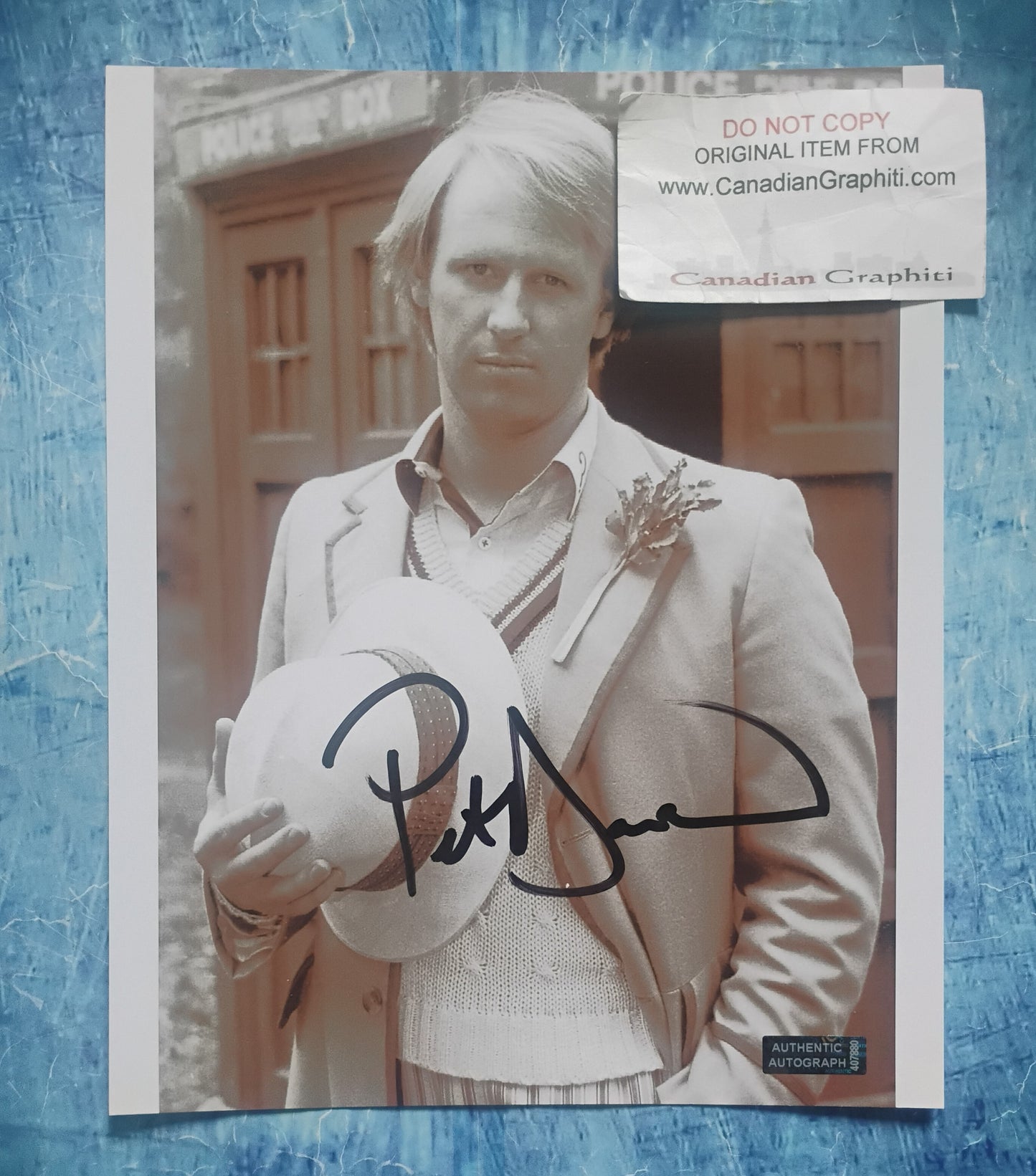Peter Davison Hand Signed Autograph 8x10 Photo COA Doctor Who