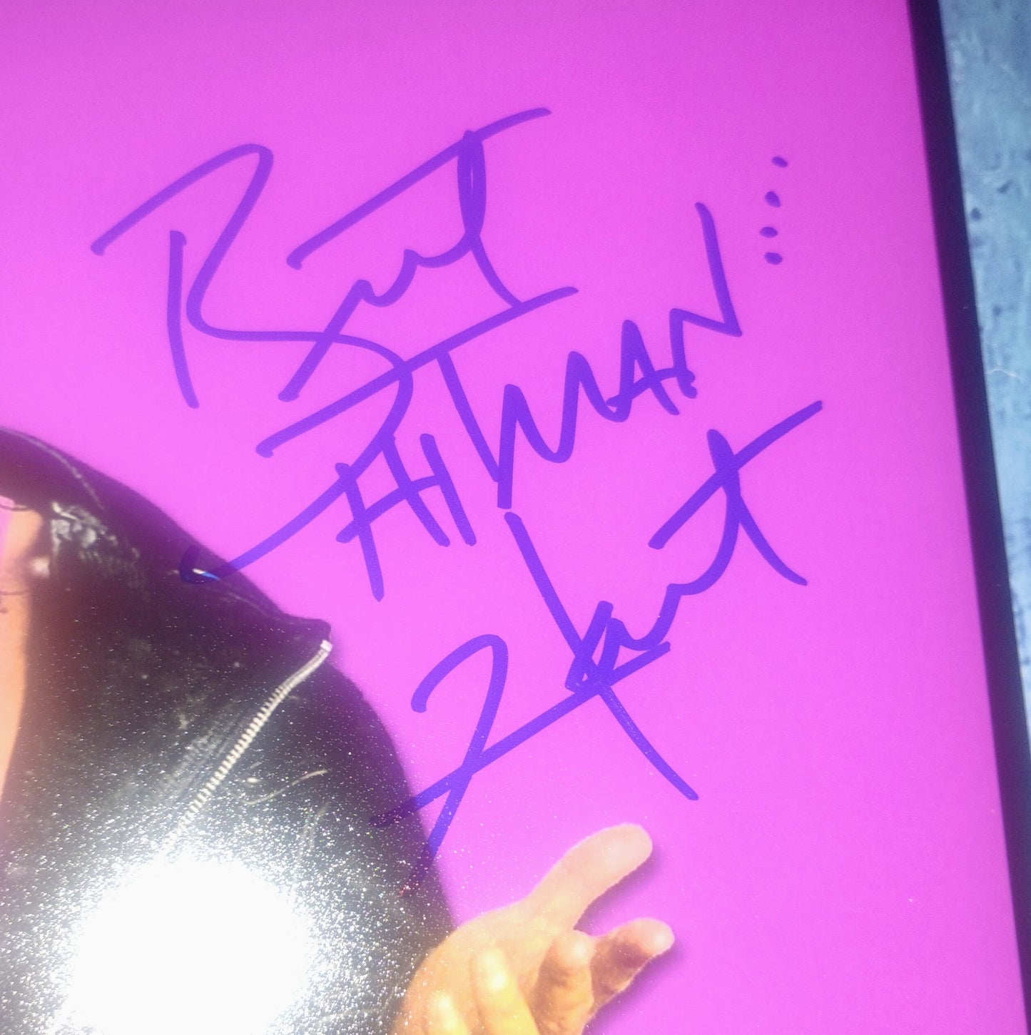 Bret The Hitman Hart Hand Signed Autograph 8x10 Photo COA
