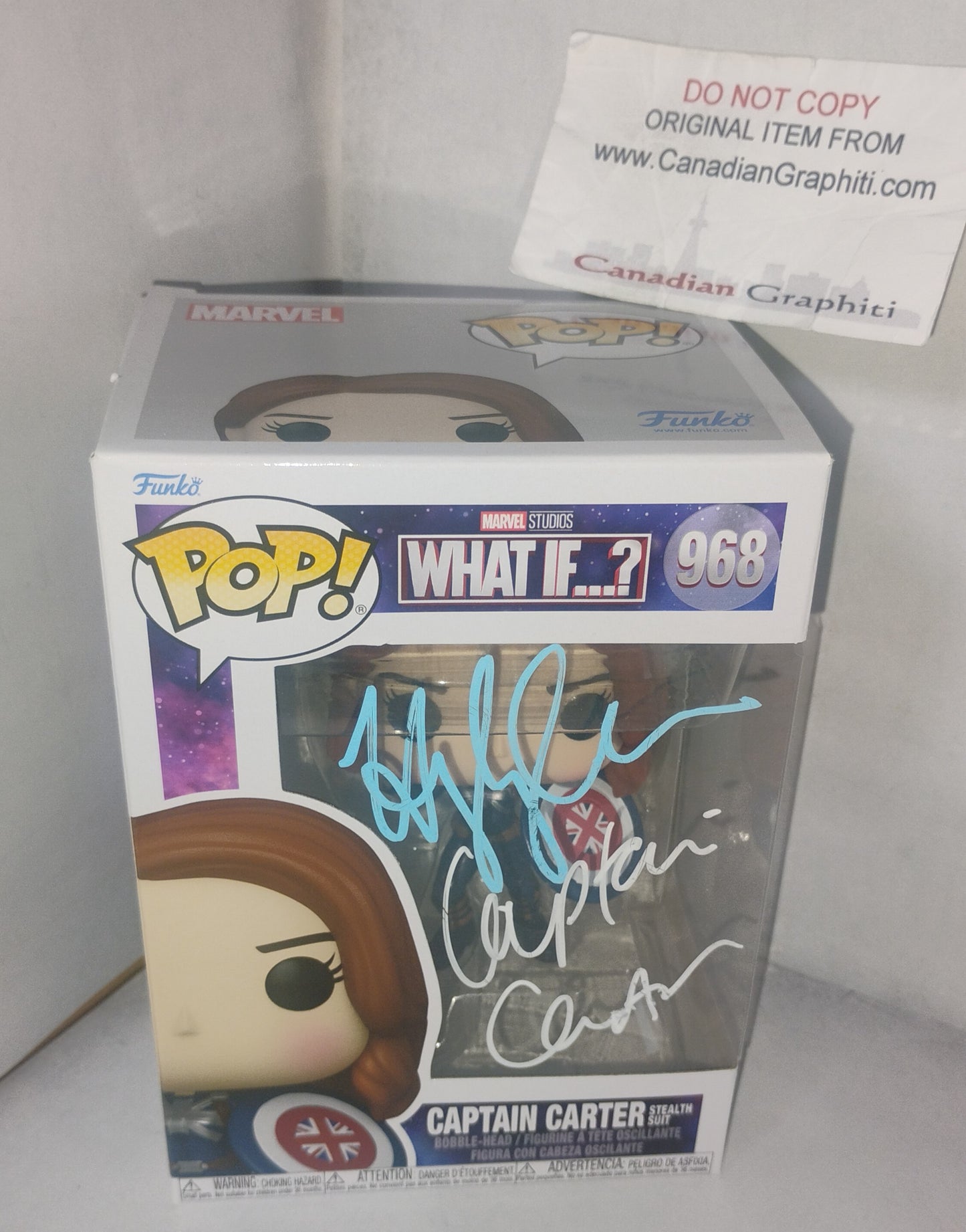 Hayley Atwell Hand Signed Autograph Captain Carter Funko Pop COA
