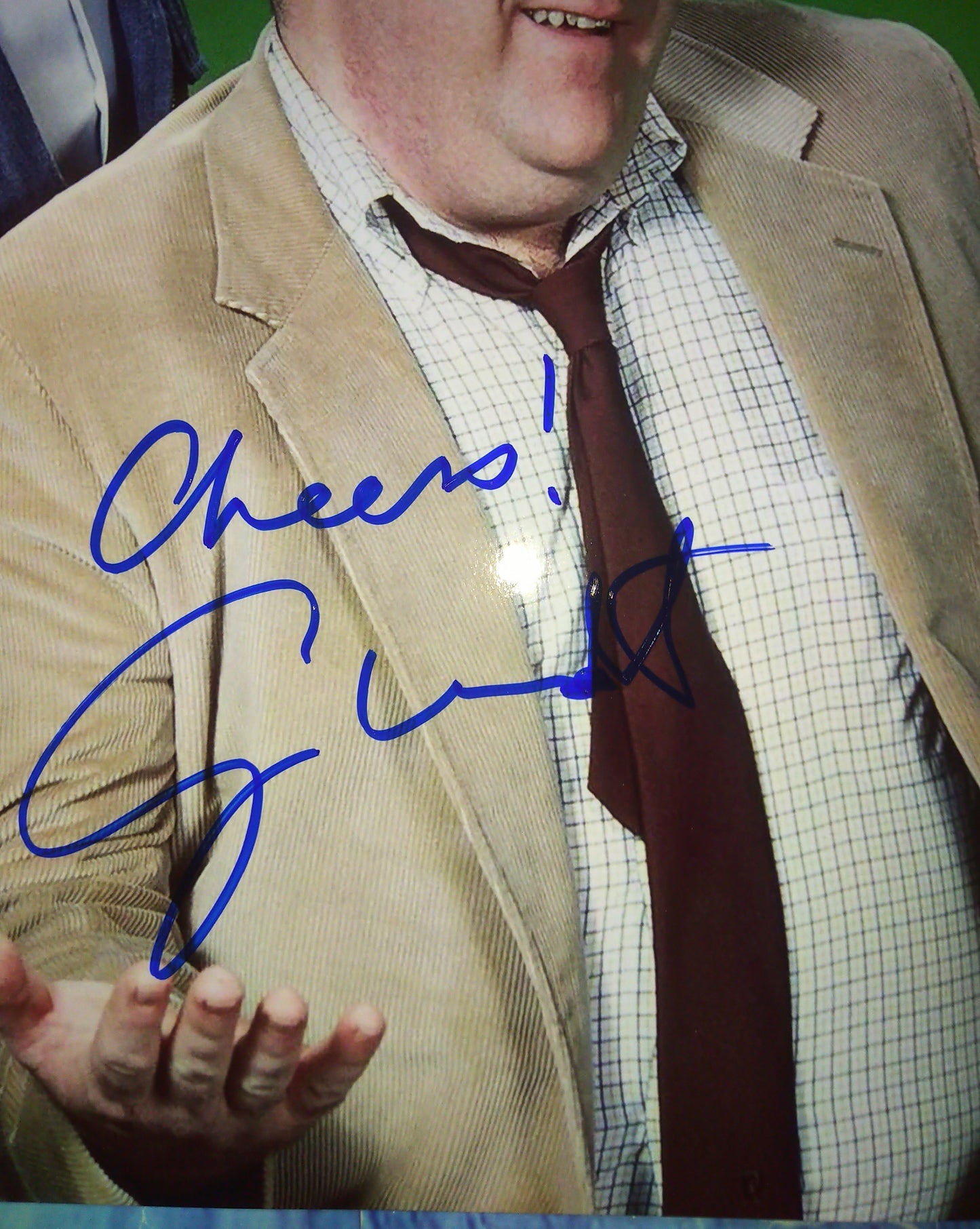 George Wendt & John Ratzenberger Hand Signed Autograph 8x10 Photo COA Cheers