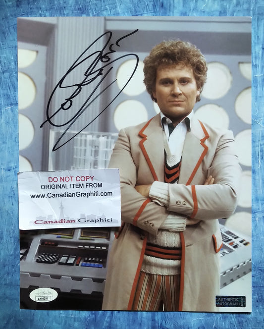 Colin Baker Hand Signed Autograph 8x10 Photo COA + JSA Doctor Who