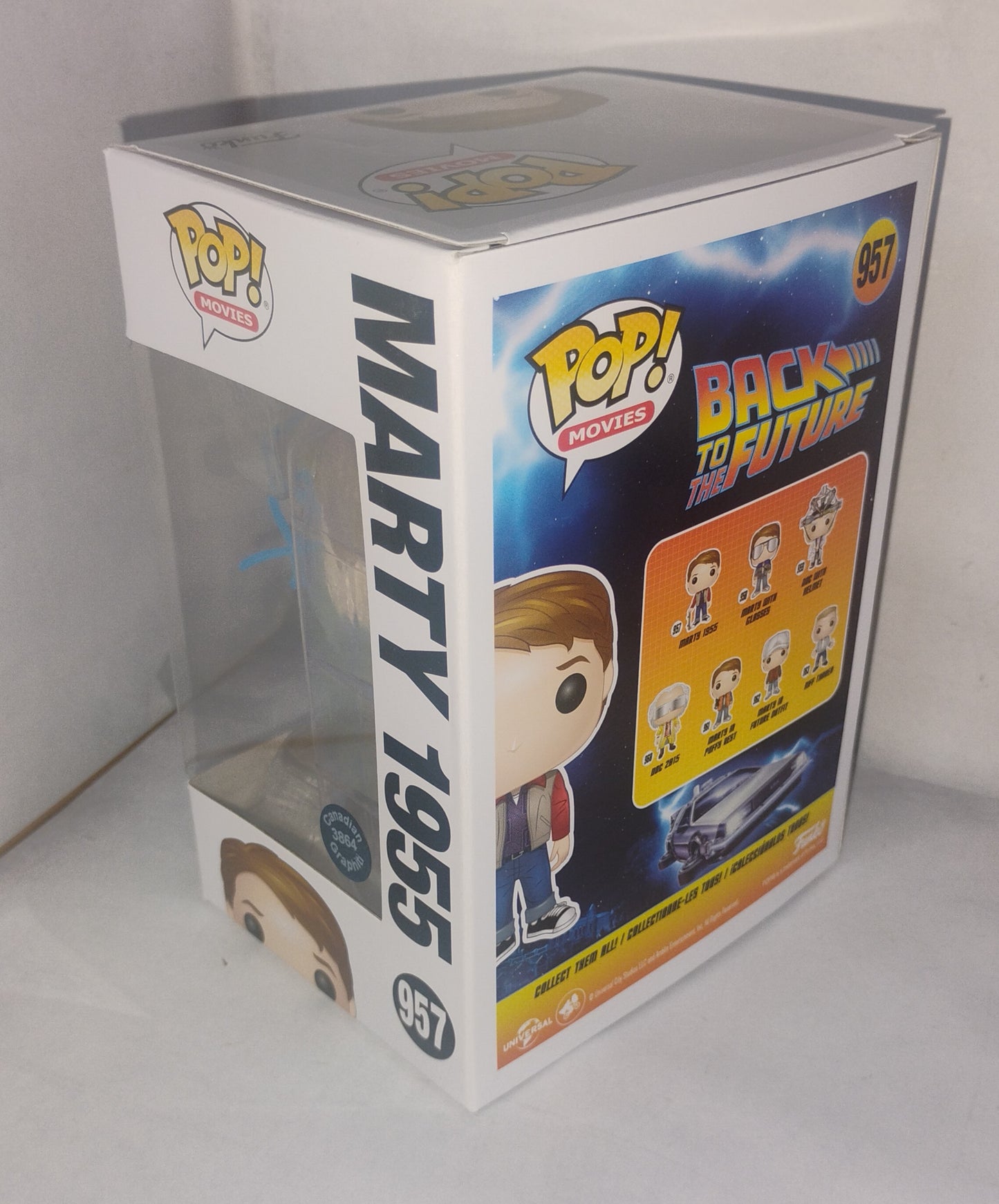 Michael J Fox Hand Signed Autograph Marty McFly Funko Pop COA Back To The Future