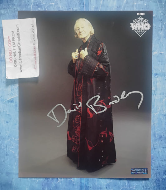 David Bradley Hand Signed Autograph 8x10 Photo COA Doctor Who