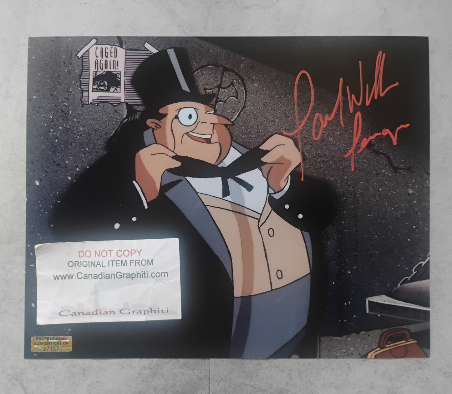 Paul Williams Hand Signed Autograph 8x10 Photo COA Batman Animated Series