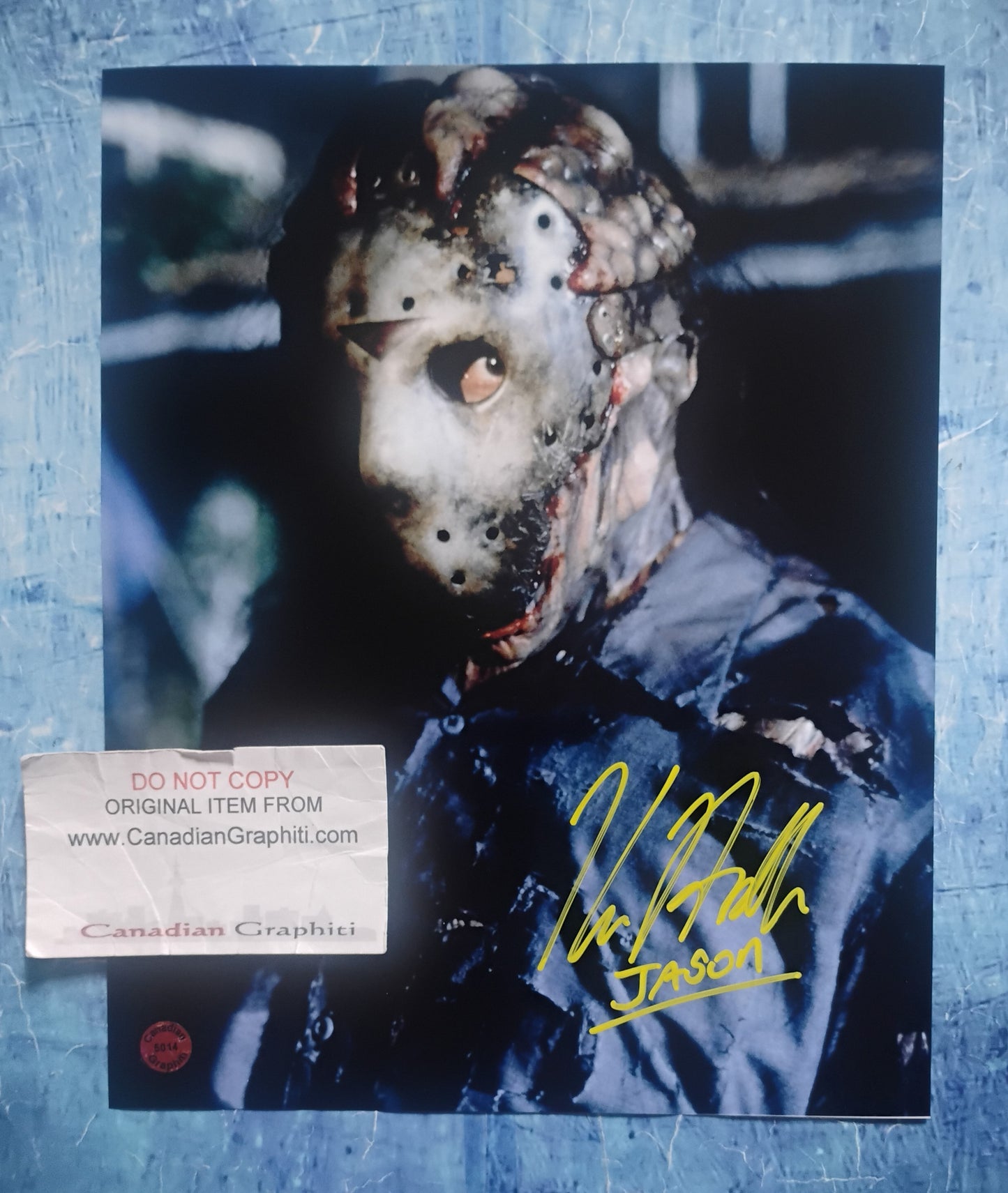 Kane Hodder Hand Signed Autograph 8x10 Photo COA Friday The 13th