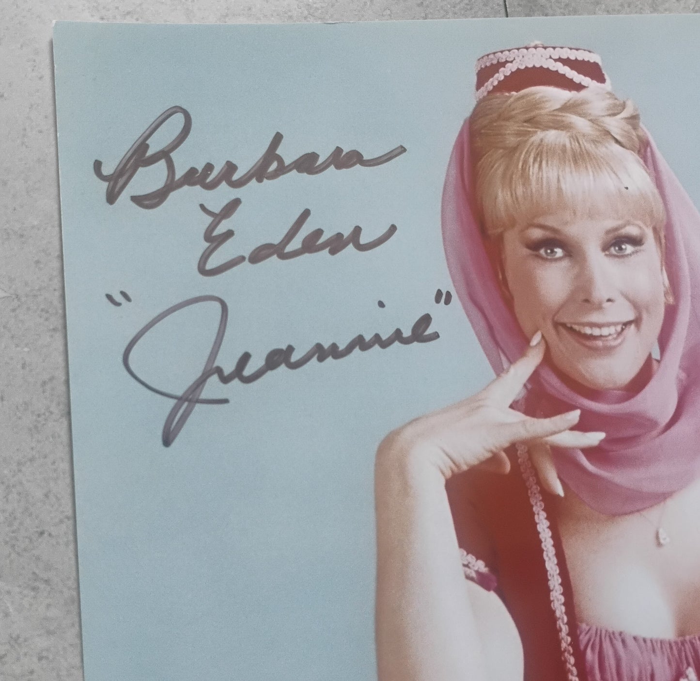 Barbara Eden Hand Signed Autograph 8x10 Photo COA I Dream Of Jeannie