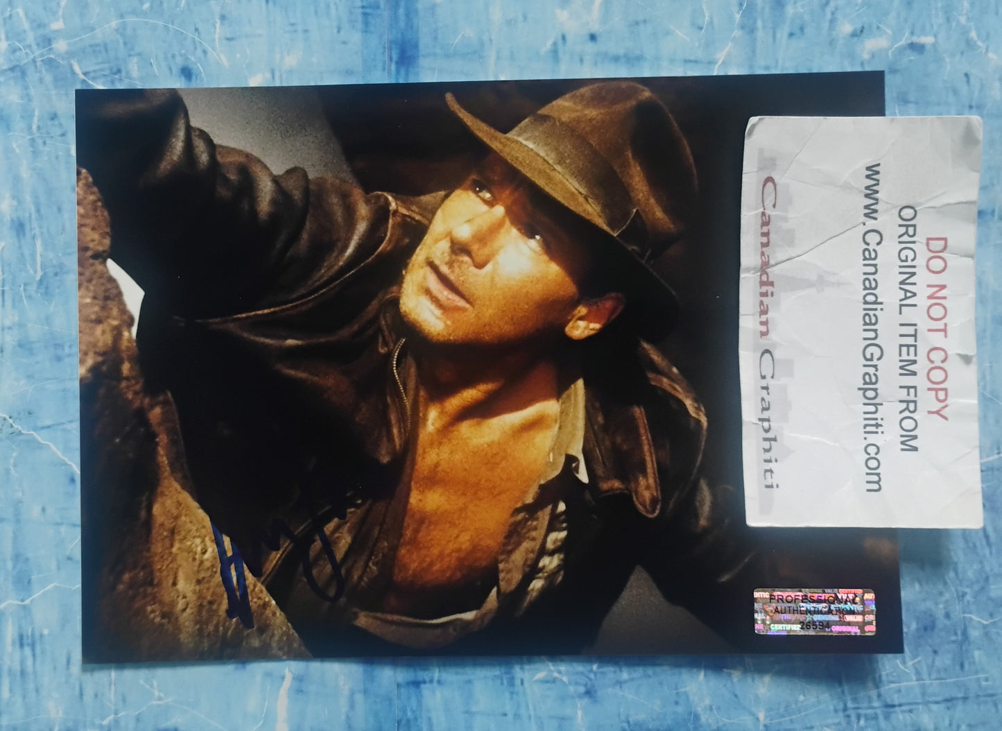 Harrison Ford Hand Signed Autograph Photo COA Indiana Jones