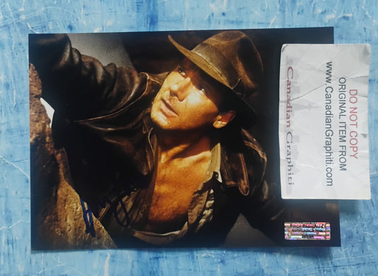 Harrison Ford Hand Signed Autograph Photo COA Indiana Jones