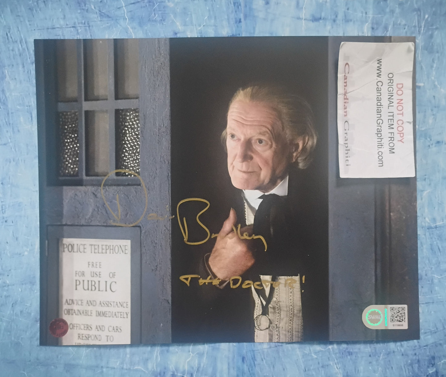 David Bradley Hand Signed Autograph 8x10 Photo SWAU COA Doctor Who