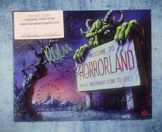 R.L. Stine Hand Signed Autograph 8x10 Photo COA Goosebumps