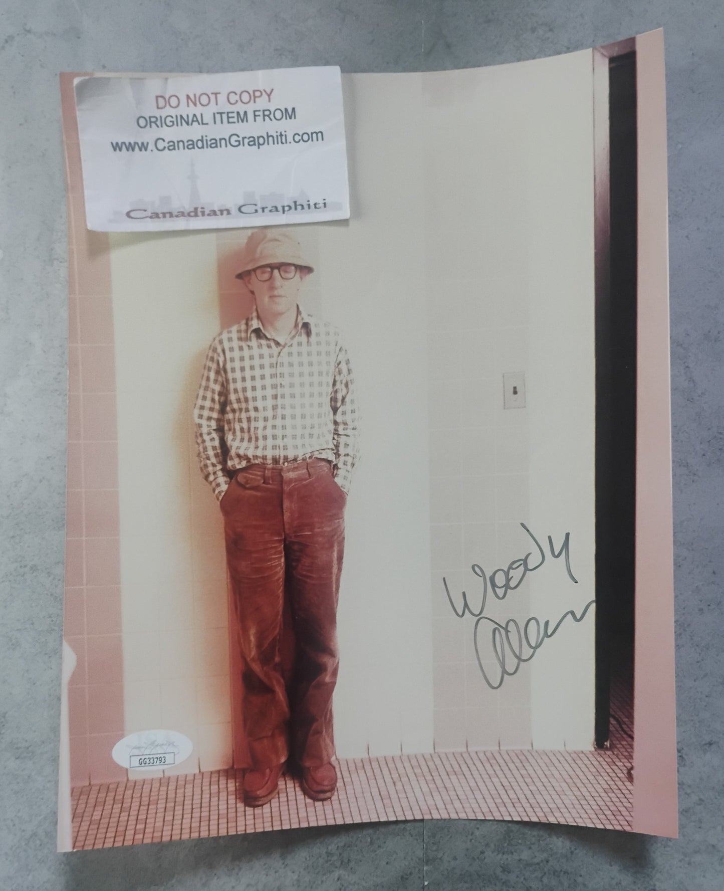 Woody Allen Hand Signed Autograph 8x10 Photo JSA COA