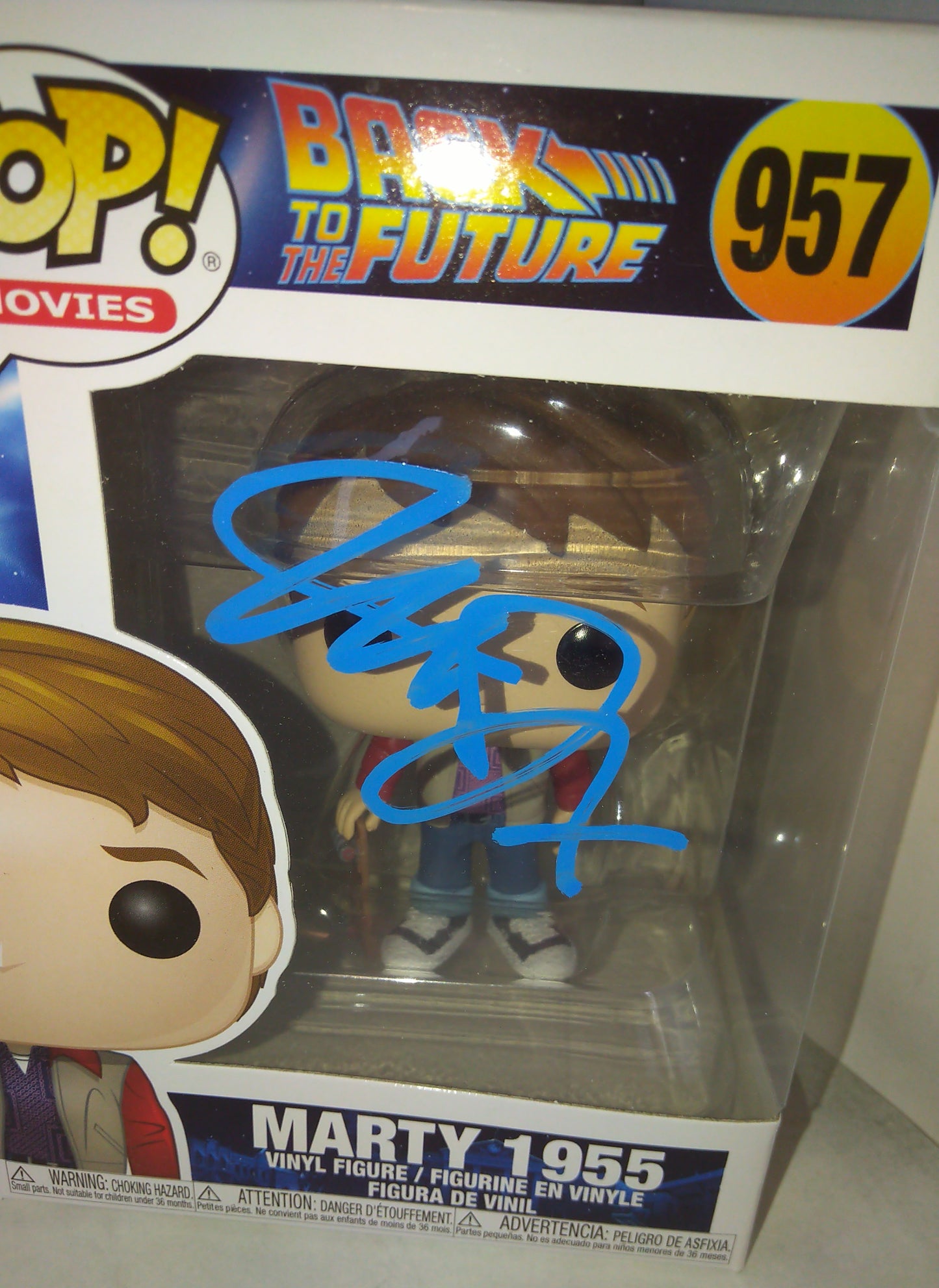 Michael J Fox Hand Signed Autograph Marty McFly Funko Pop COA Back To The Future