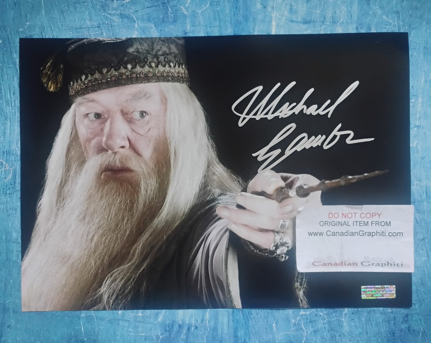Michael Gambon Hand Signed Autograph Photo COA Harry Potter