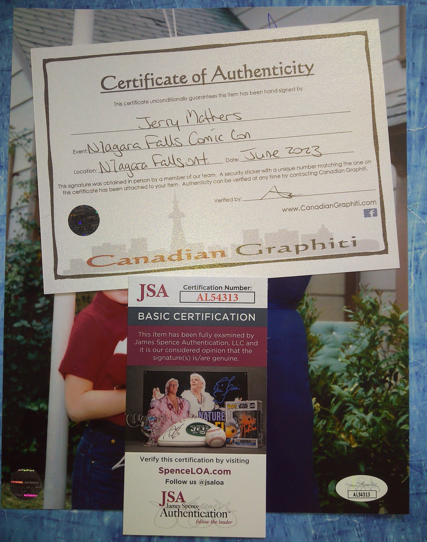 Jerry Mathers Hand Signed Autograph 8x10 Photo COA + JSA